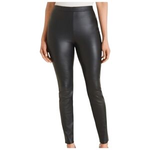 Chico's Faux Leather Black Legging Pant Size Chico's 1